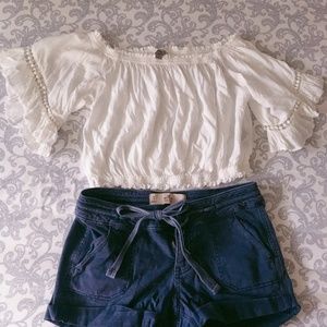 Flowy off-shoulder top